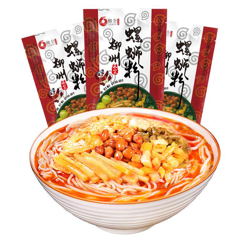 柳全螺蛳粉柳州正宗速食螺狮粉300g螺丝粉特产酸辣粉方便面米粉