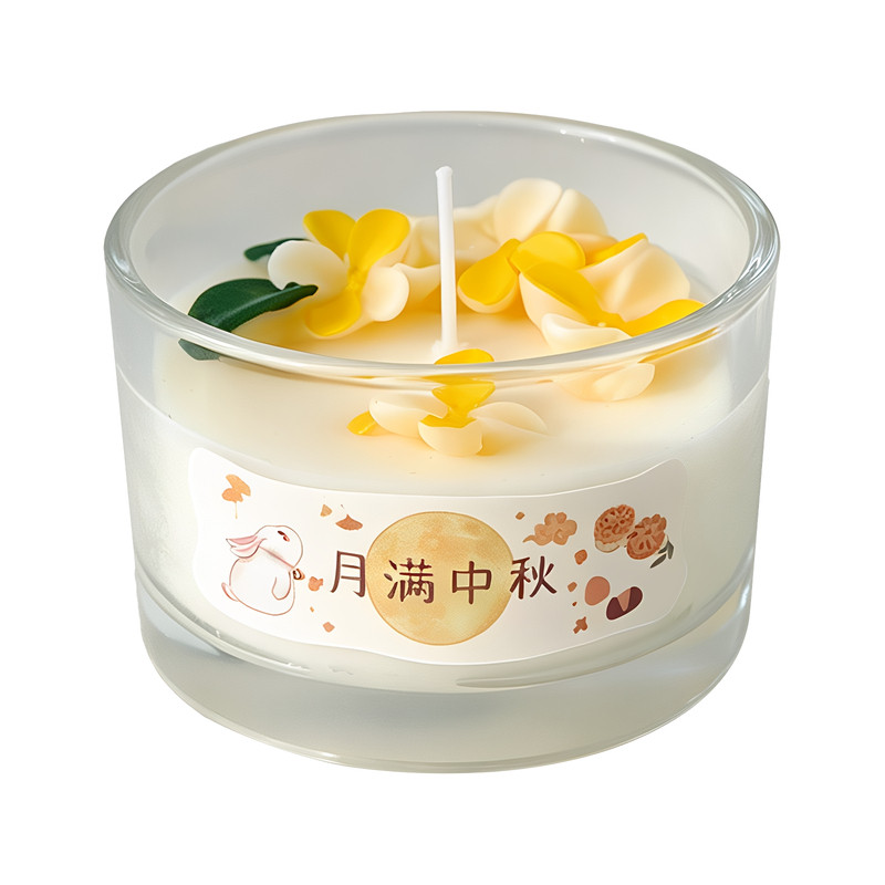 中秋礼物桂花大豆蜡香薰蜡烛