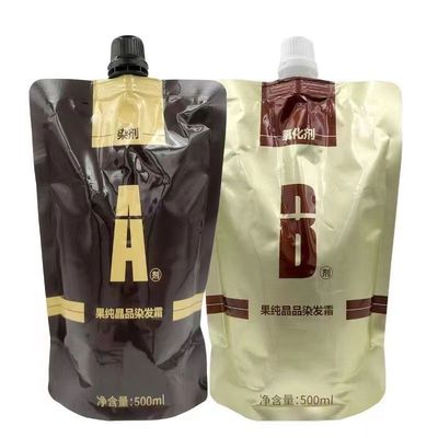 1000毫升大包装纯植物焗油染发膏剂无氨营养持久遮白发不褪色栗棕