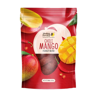 美国直邮Nutty & Fruity天*然辣芒果干健康零食休闲蜜饯果干850g