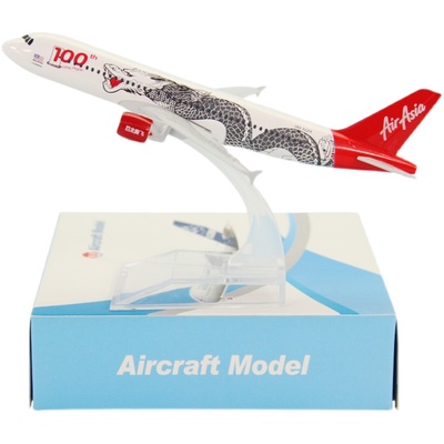 波音亚航百龙老虎16cm合金飞机