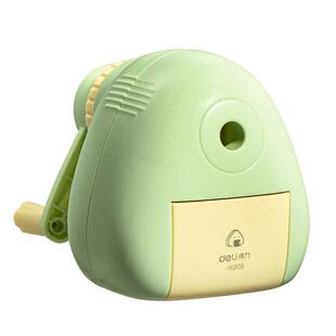 得力卷笔刀小学生专用手摇转笔刀儿童削笔刀自动进铅削笔器刨笔机削笔机卡通一年级铅笔刀文具刨笔刀幼儿园