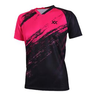 MAXX正品新款休闲V领羽毛球训练服速干透气时尚羽毛球服夏季球衣