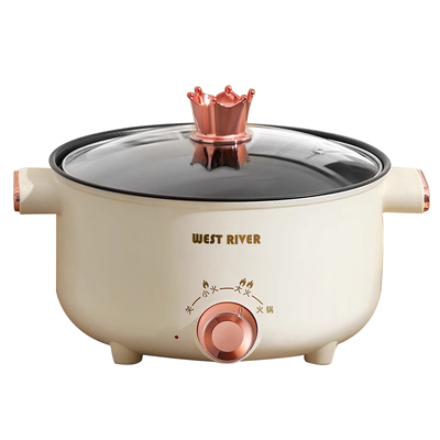 家用电煮锅多功能一体学生宿舍大容量电炒锅电蒸锅电热火锅电热炉