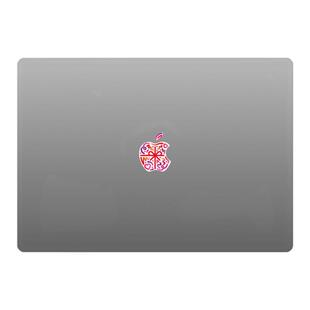 SkinAT适用MacBook Air M5贴膜 苹果logo保护膜 表情搞怪贴膜 苹果标志贴Mac Pro14/16 膜 卡通logo贴 2026款