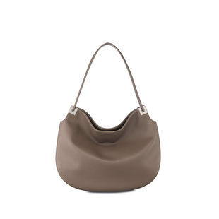 允仔郑丽媛同款loeuvre牛皮单肩手提女软皮大容量托特包 FA5AB339