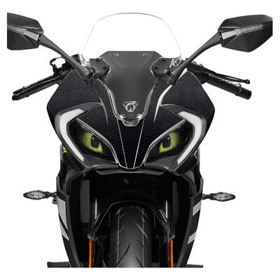 适用于春风250sr大灯贴膜改装摩托车车灯装饰贴纸前照灯保护膜