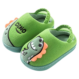 宝宝棉拖鞋男宝2025新款冬季1男孩室内家居3岁儿童拖鞋男童带后跟