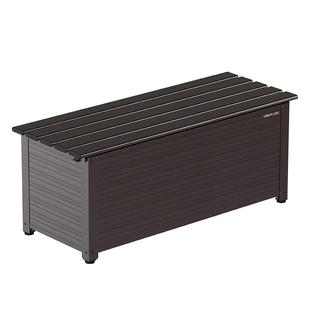 户外收纳箱储物柜庭院门口杂物柜防雨防晒室外阳台铝合金长条柜子