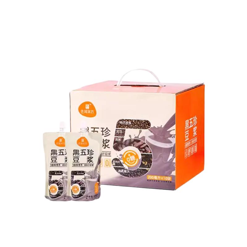 黑五珍豆浆即饮0蔗糖200ml*10袋