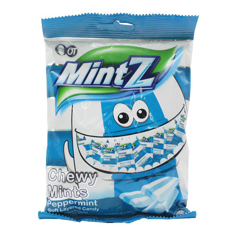 印尼进口mintz薄荷软糖明茨薄荷糖清新口气老式传统糖果零食食品