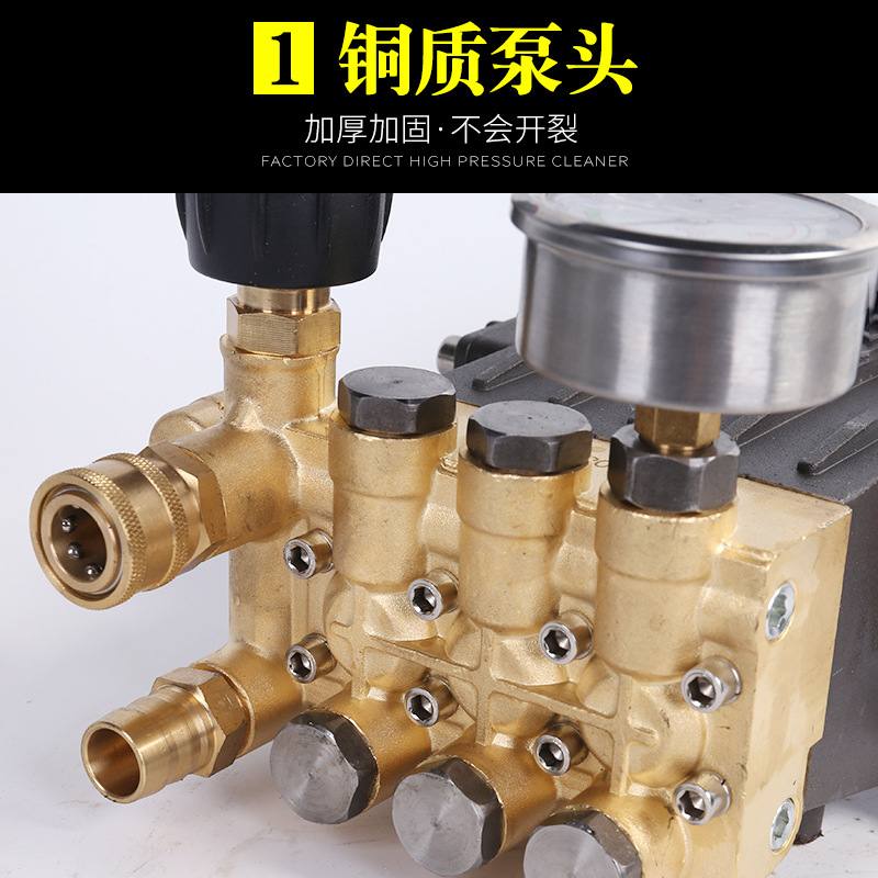 超高压洗车机泵头24/28轴2.2/3/4/5.5/7.5kw150/250kg压力泵头