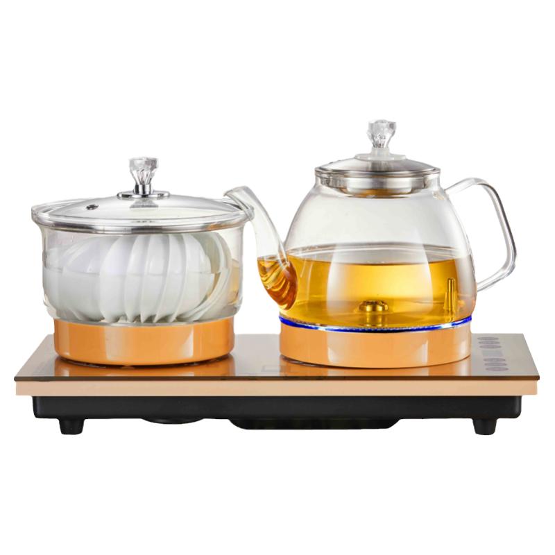 全自动底部上水电热烧水壶37X23茶台嵌入一体煮茶抽水专用茶炉盘
