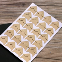 24 угловые наклейки [бумага для кожи]