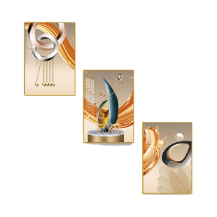 复式楼梯间装饰画酒店走廊过道墙面壁画客厅玄关现代简约三联挂画