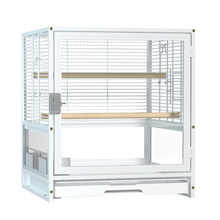 威毕鹦鹉透明鸟笼大号双层多层家用虎皮牡丹玄凤专用笼子豪华别墅