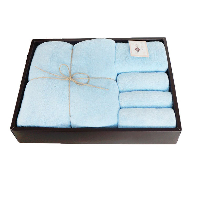 yodo xiui日本浴巾毛巾方巾三件套装礼盒装超级吸水结婚回礼礼物