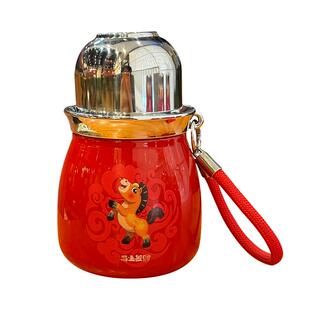 新款轻奢高档精致钛杯女士高颜值本命年礼物葫芦保温杯小巧便携