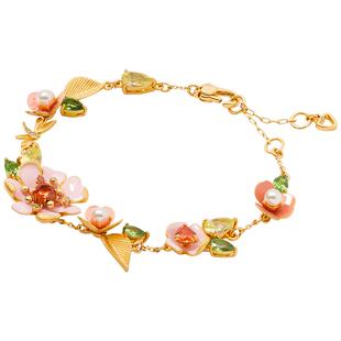 【礼物】kate spade ks bloom in color 迷你手链手环精致女