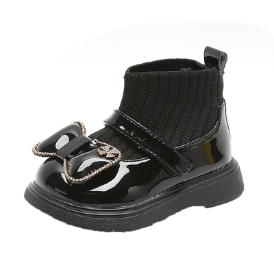 慧言慧语秋季女宝宝公主皮靴子