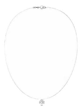 韩国进口透明隐形女短简约项链