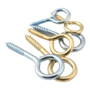 镀锌羊眼圈自攻螺丝钉挂钩吊环铁钩子带环羊眼钉羊眼螺丝带圈灯钩