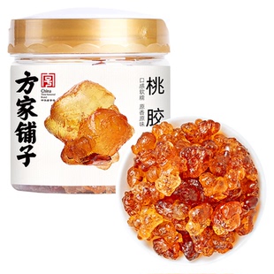 方家铺子桃胶200g瓶搭拉丝雪燕皂角米桃胶羹食用无杂质中华老字号