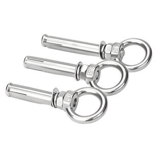 304不锈钢吊环膨胀螺丝带环挂钩带圈加长拉爆膨胀螺栓M6M8M10M12