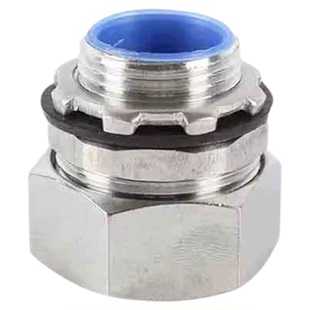 包塑金属软管接头340不锈钢DPJ外丝端式接头卡套三柱外螺纹接头