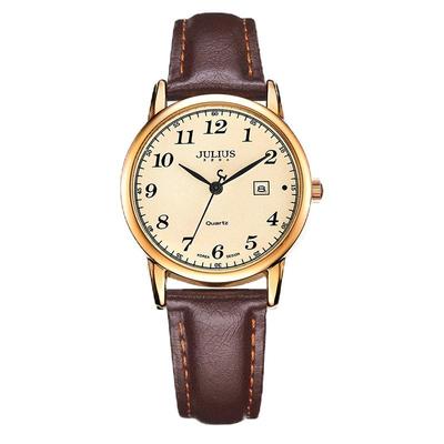 日历数字聚利时女复古简约女表