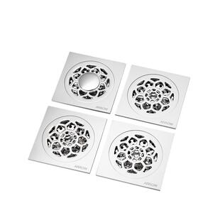 箭牌地漏铜镀铬亮面洗衣机地漏防臭厨卫防堵淋浴房加厚地漏AE5103