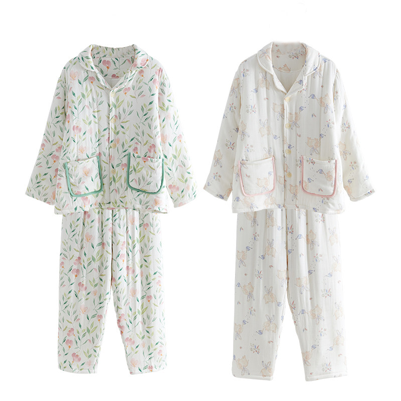 纳多果夹棉居家服套装