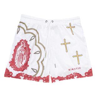 美式篮球短裤男夏季高街运动休闲不过膝潮流透气速干假两件四分裤