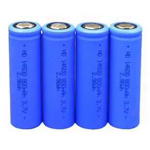 14500锂电池3.7V可充电大容量手电筒玩具话筒鼠标遥控5号大小包邮
