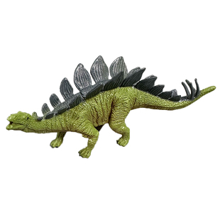 硬胶仿真恐龙玩具剑龙霸王龙三角龙复古模型摆件男孩儿童礼物地摊