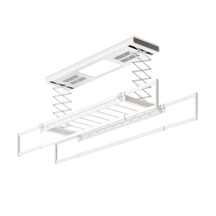 电动晾衣架遥控升降阳台智能烘干晒衣架家用收缩全自动凉晾衣杆机