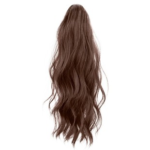 喷泉高马尾假发抓夹增高颅顶瀑布短马尾少量超轻薄自然仿真卷发尾