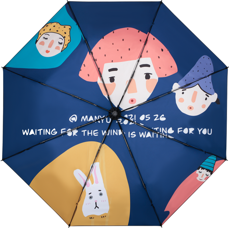 cmon晴雨伞治愈系黑胶防紫外线
