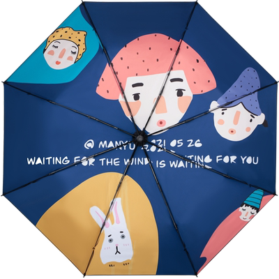 cmon晴雨伞治愈系黑胶防紫外线