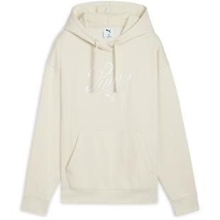 加绒宽松加厚连帽运动卫衣女PUMA彪马官方新款冬季白色上衣692925