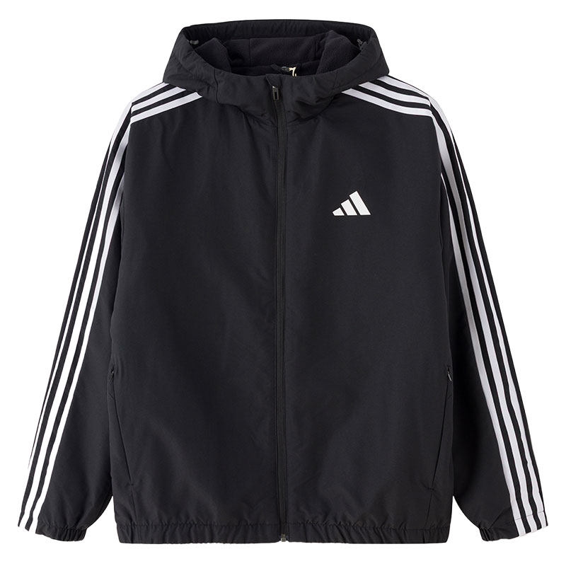 【自营】Adidas阿迪达斯外套男装休闲加绒运动服训练连帽时尚夹克