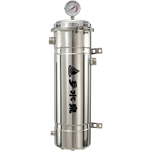 乡水泉PVDF立式免拆管清洗中央净水器家用黄泥水过滤器超滤不锈钢