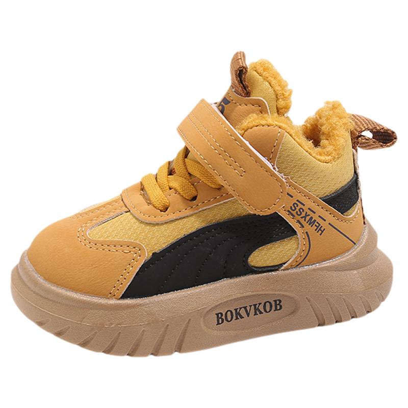 儿童棉鞋女童冬季加绒加厚保暖宝宝鞋子软底1-3岁6小童运动鞋男童