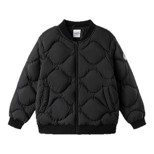 巴拉巴拉儿童羽绒服轻薄内胆黑色外套男童棒球服女童冬季新款童装