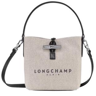 【自营】LONGCHAMP/珑骧亚麻 水桶包小号斜挎包