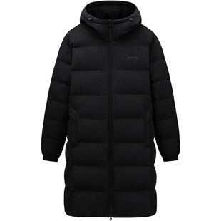 安踏炽热运动羽绒服国家队男士中长款冬训大衣2026春季连帽外套男