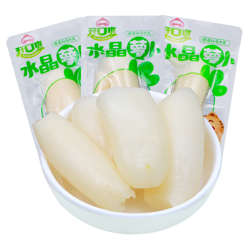 开口爽泡椒水晶萝卜开袋即食