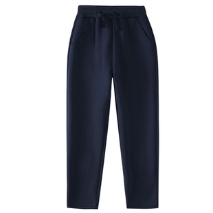 校服裤子春秋薄款直筒藏青色夏季中小学生初中生藏蓝色儿童运动裤