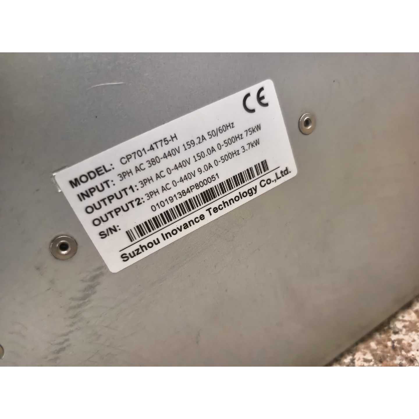 议价汇川CP701变频器75KW,CP701-4T75-H