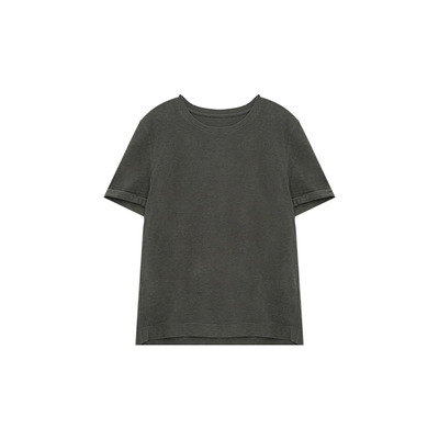 魏老板轻松垂坠纯色T恤